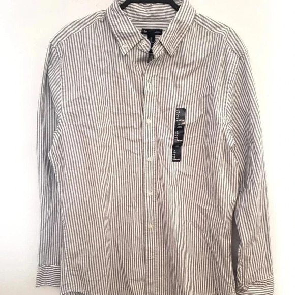 Gap Slim Fit Striped Shirt NWT - Picture 1 of 5